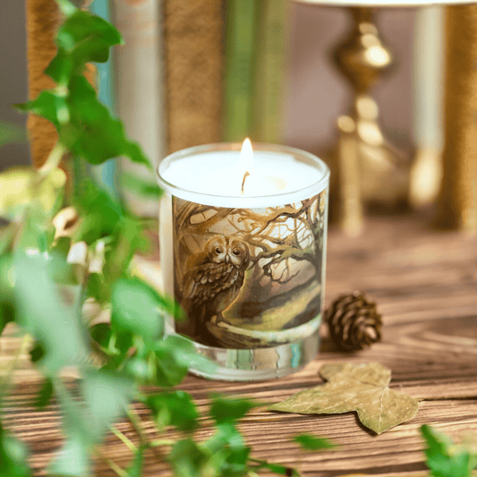 Twilight of Celyddon forest aromatherapy candle with cedarwood and lavender – Black Mountain Candles