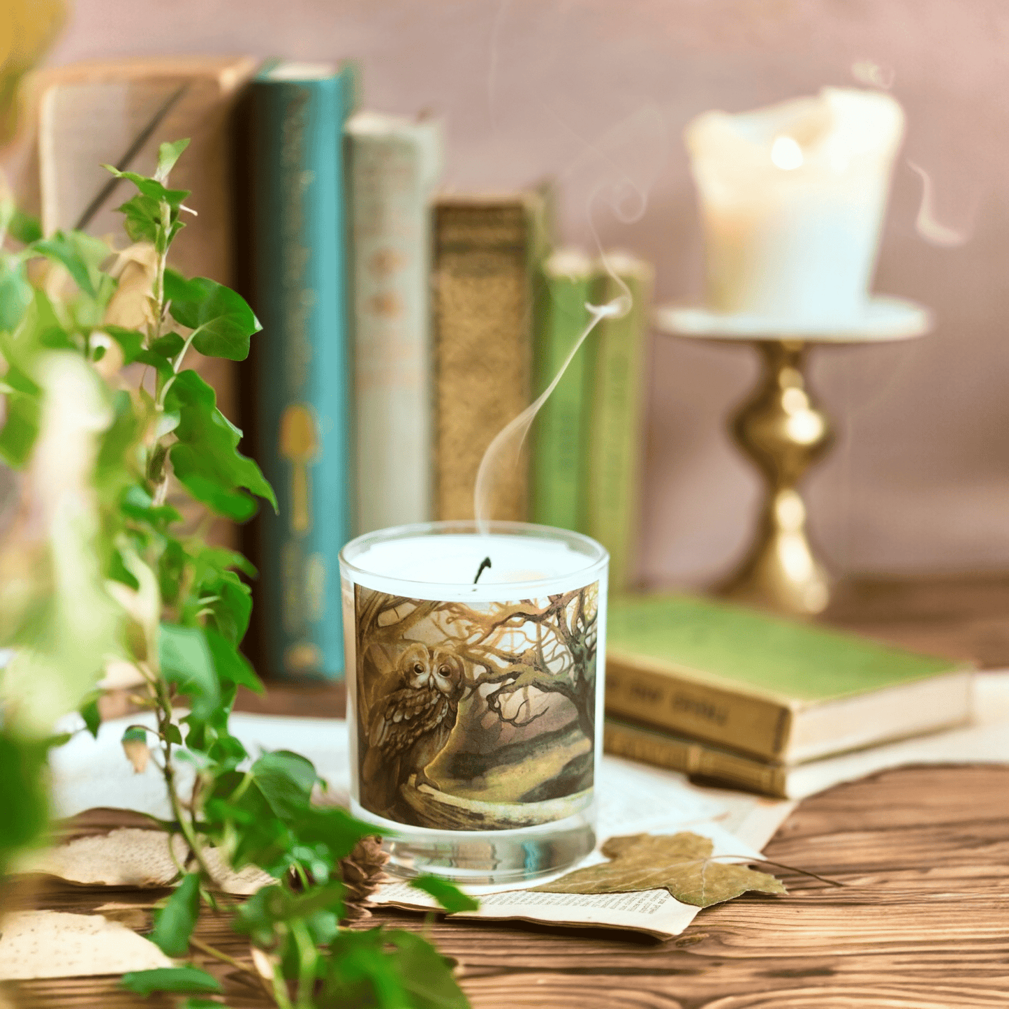 Twilight of Celyddon forest aromatherapy candle with cedarwood and lavender – Black Mountain Candles