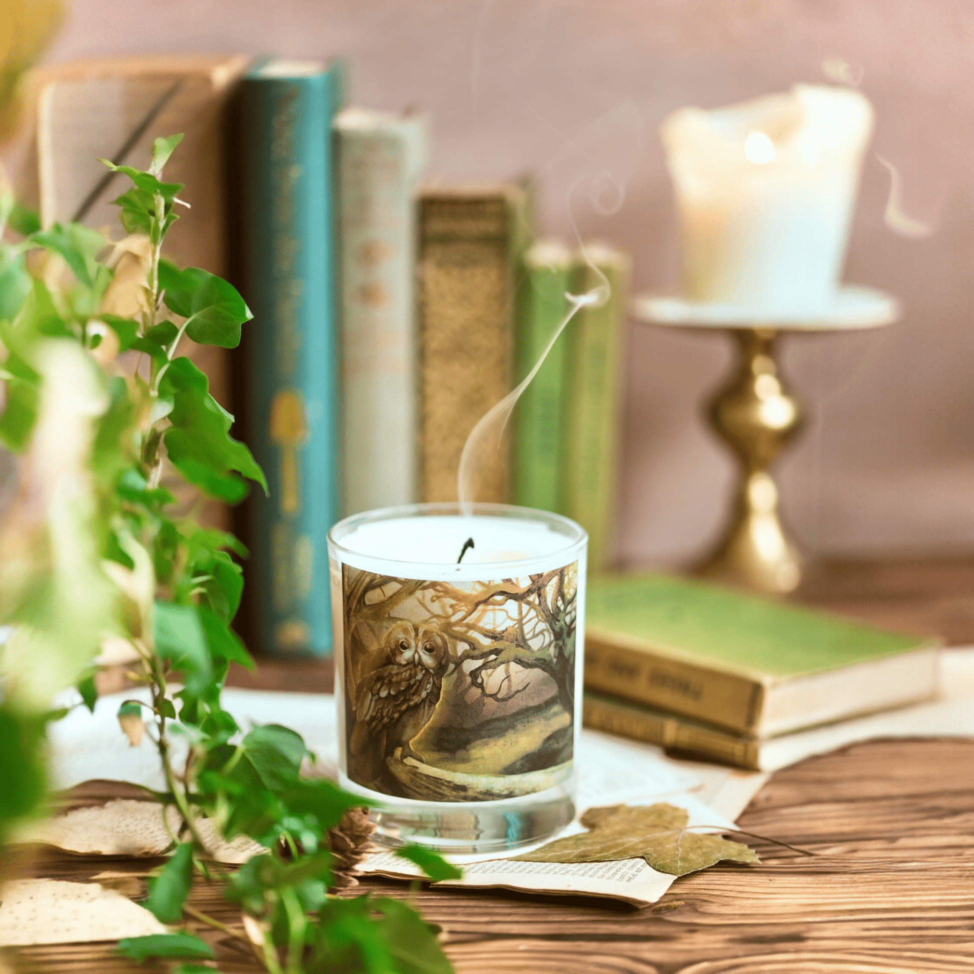 Twilight of Celyddon forest aromatherapy candle with cedarwood and lavender – Black Mountain Candles