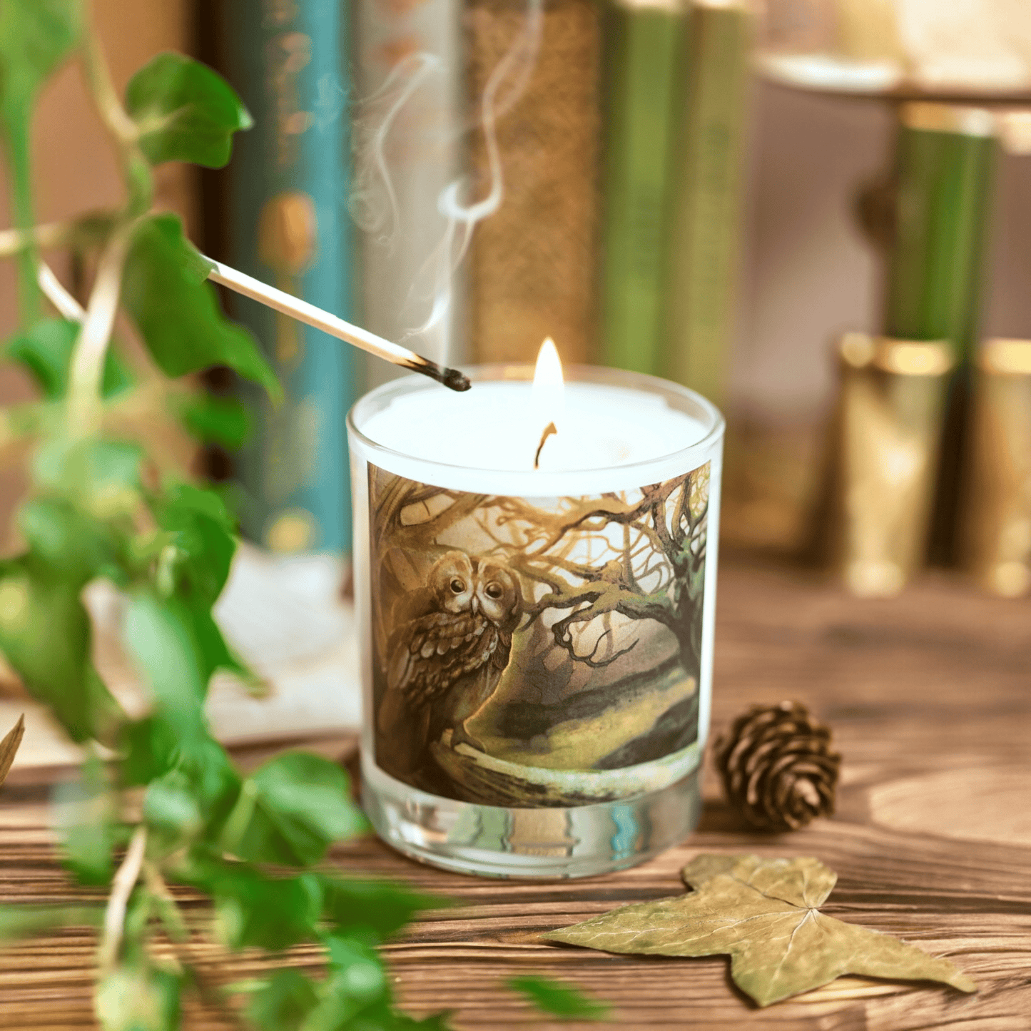 Twilight of Celyddon forest aromatherapy candle with cedarwood and lavender – Black Mountain Candles