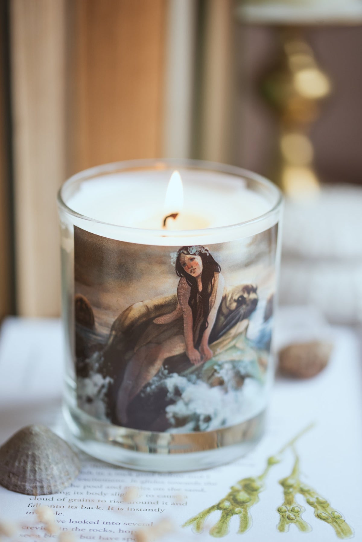 Selkie Tide aromatherapy candle with lemon verbena, lavender, ylang ylang & cedarwood – Black Mountain Candles